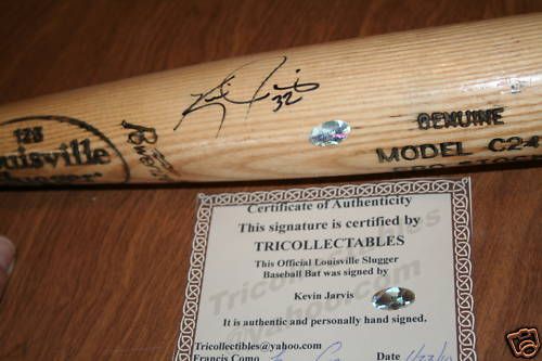 Kevin Jarvis Signed Game Used Bat w COA
