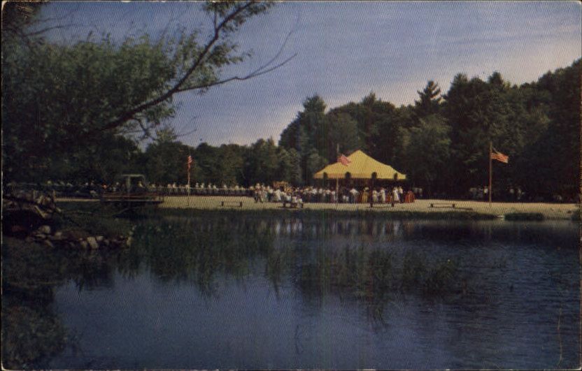 Benson Wild Animal Farm NH Kiddieland Old Postcard