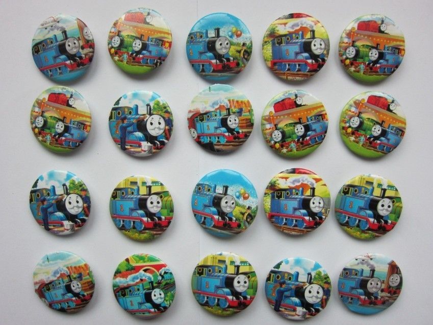 30mm Thomas Train Button Pin Badge Kids Party Bag Fillers Toys