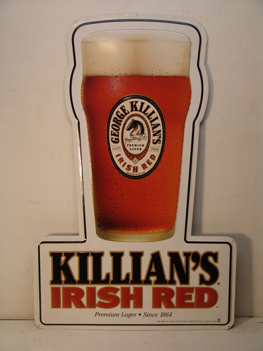 Killians Irish Red Beer Metal Sign