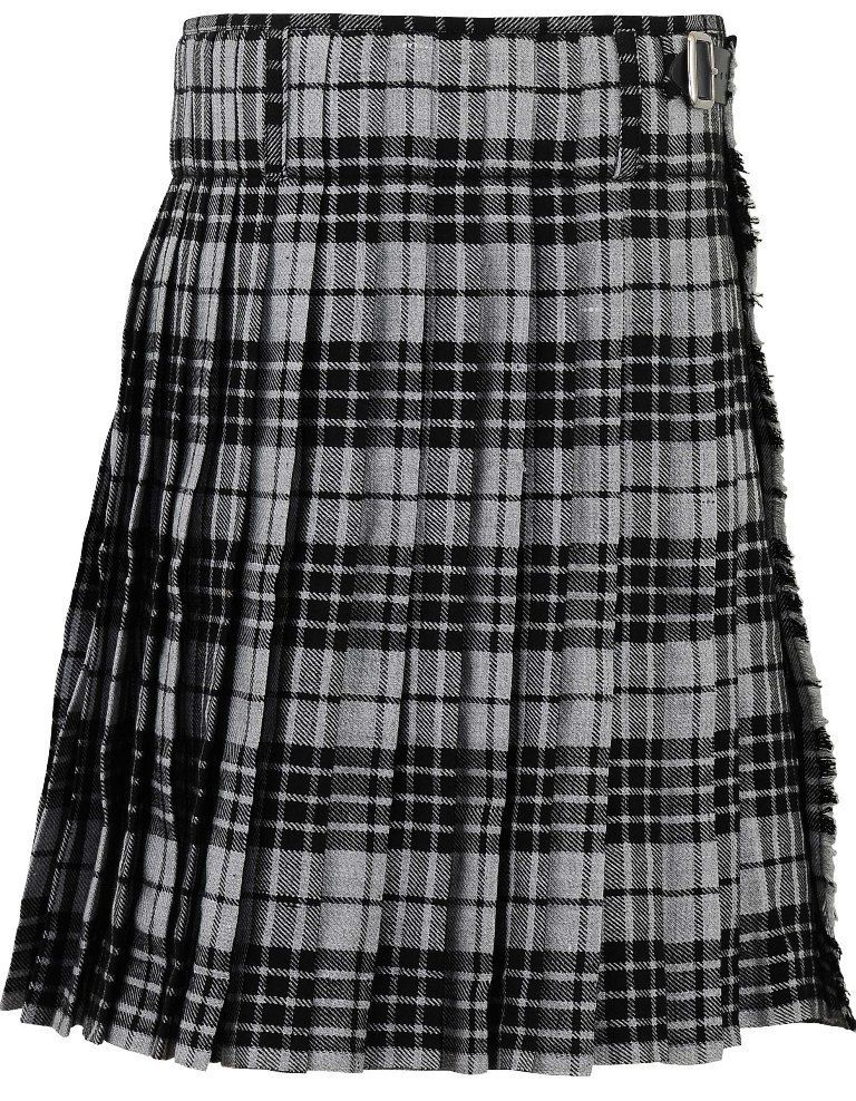 Grey Scottish Mens Kilt Tartan Kilts Sporran All Sizes