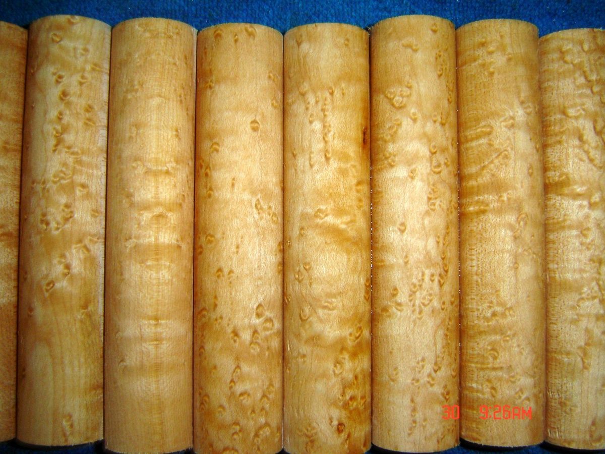 Jumbo 1 1 8 x 5 1 4 Long Birdseye Sugar Maple Lathe Turning Pen