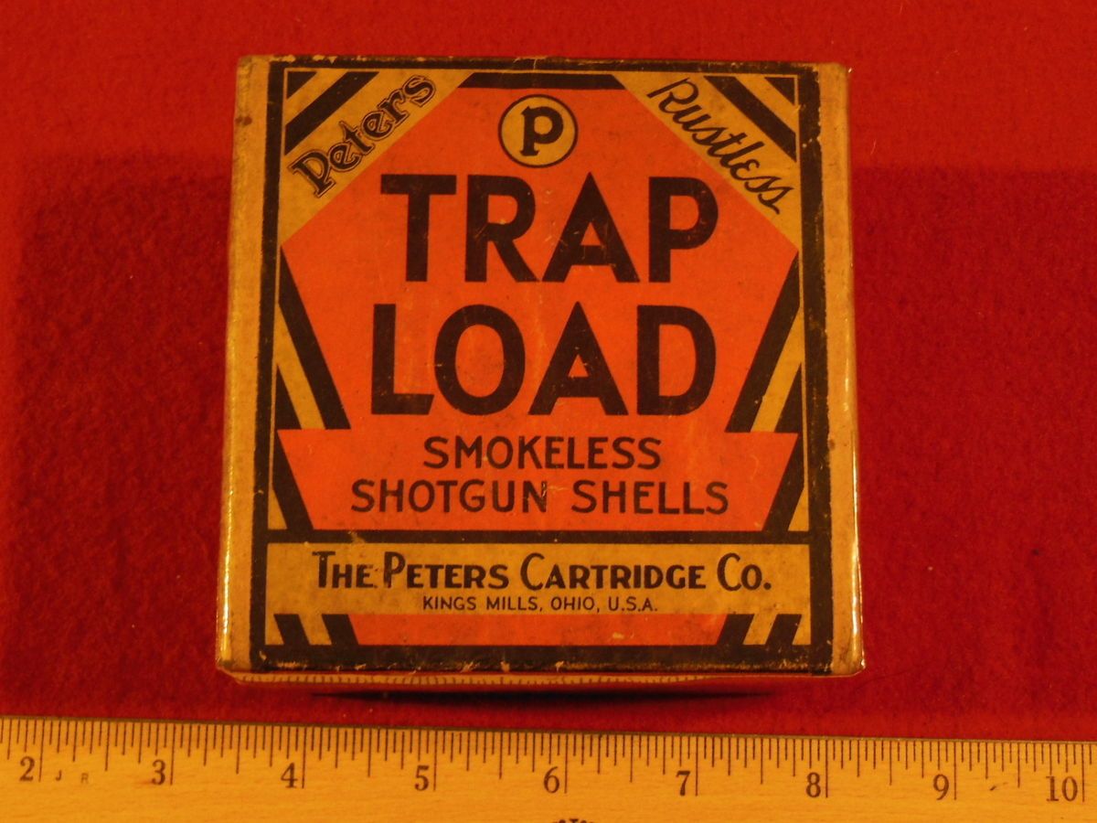 Trap Load 2 Piece 12 GA Shot Shell Box Empty Kings Mills Ohio