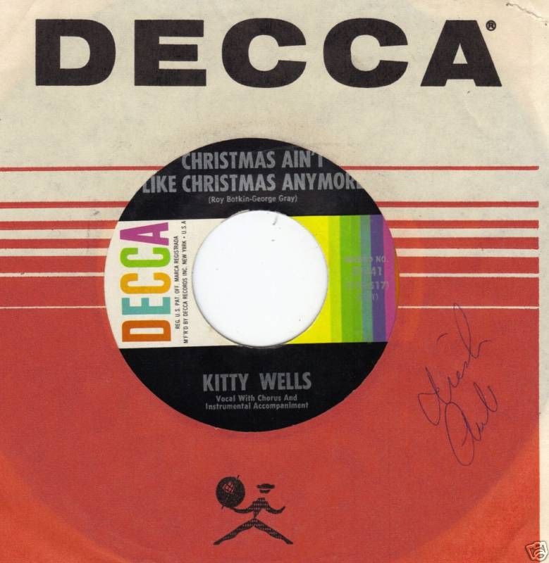 Kitty Wells 45 Christmas AinT Like Christmas Anymore