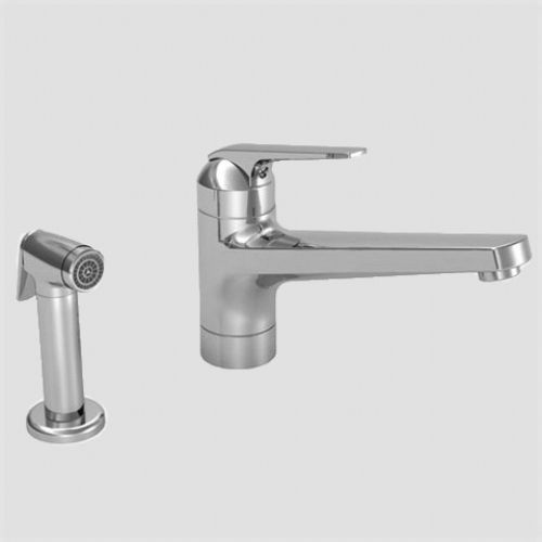 KWC 10 061 223 Domo White Kitchen Faucet with Single Lever Handle and
