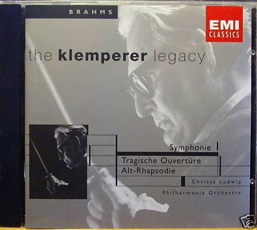 The Klemperer Legacy Brahms Symphony No 1 EMI