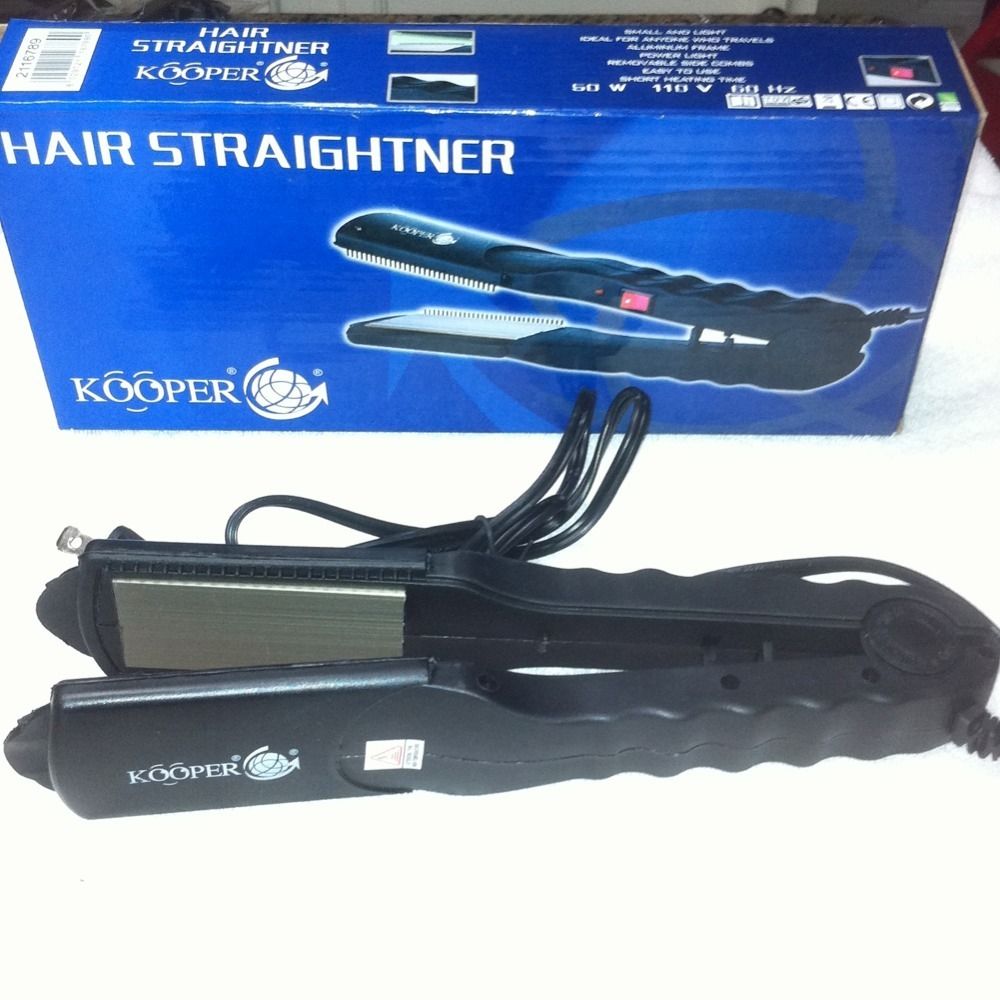 Kooper Hair Straightner Light Ideal for Traveling Removable Side Combs