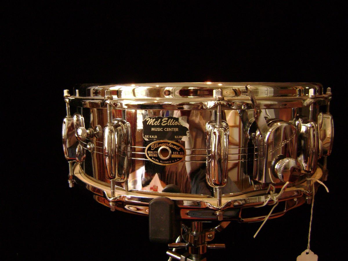  Slingerland 10 lug Brass Gene Krupa Soundking nice and real clean