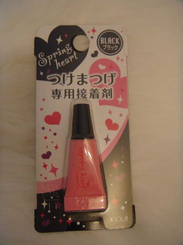 Koji Spring Heart Fake Eyelash Fix Glue Black Eyeliner