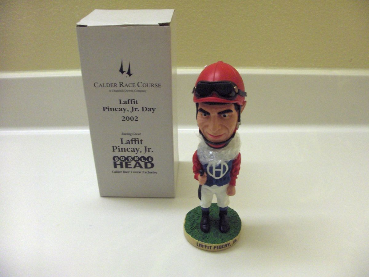 Laffit Pincay Jr Bobblehead Doll Calder Race Course