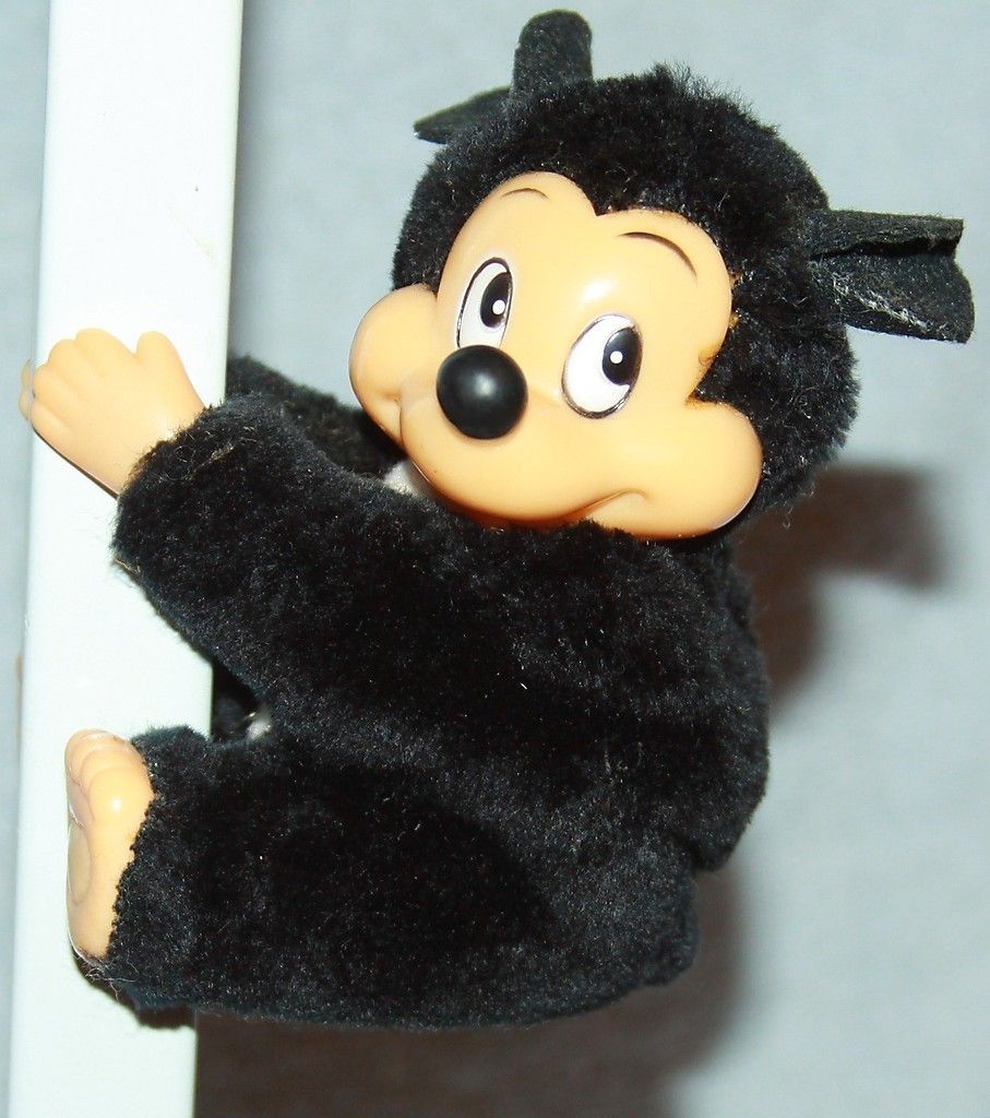 Very Cute Vintage Walt Disney Mickey Mouse Hand Clip on Hang Toy