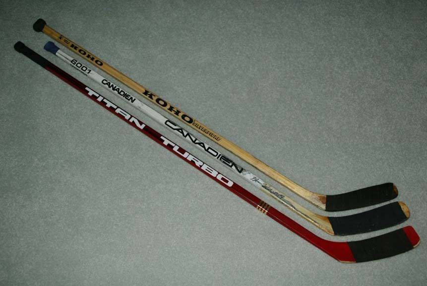 Rod Langway HOF Capitals Game Used RARE Titan Turbo Stick w COA