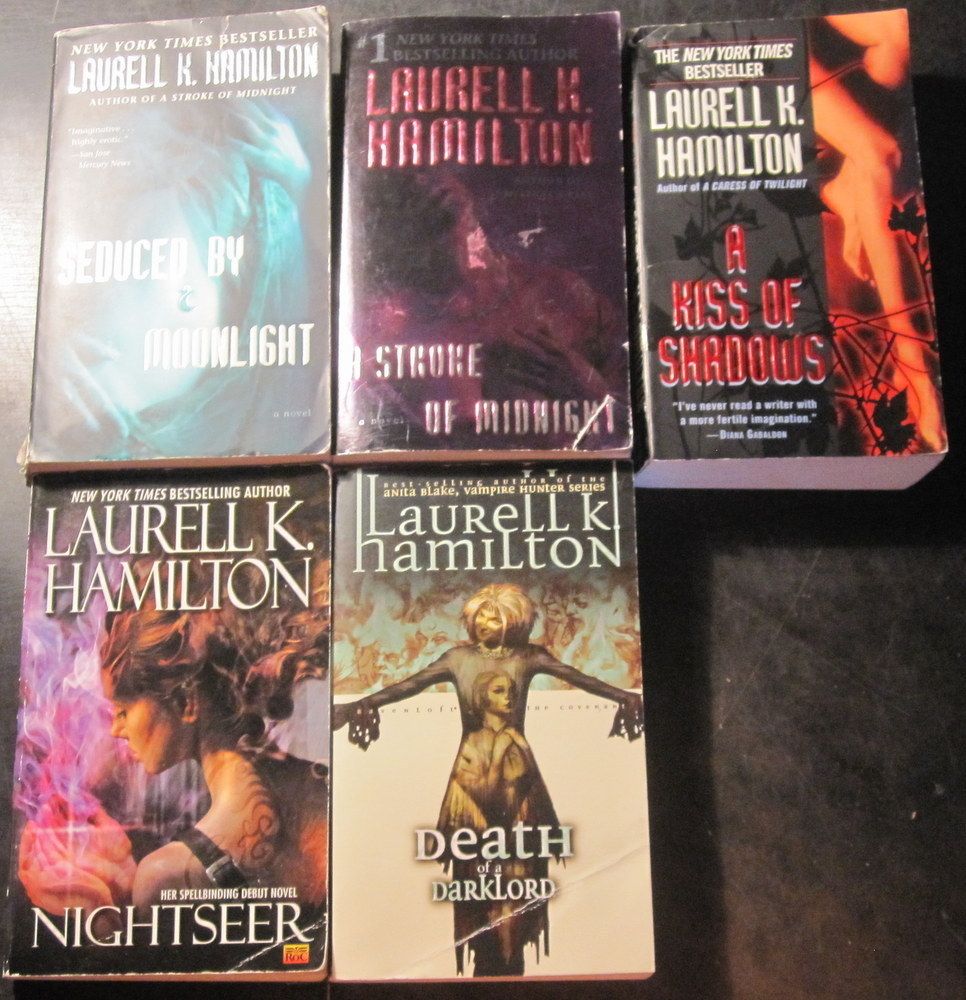 Lot of 5 Laurell K Hamilton Gentry Series 1 3 4 Kiss of Shadows