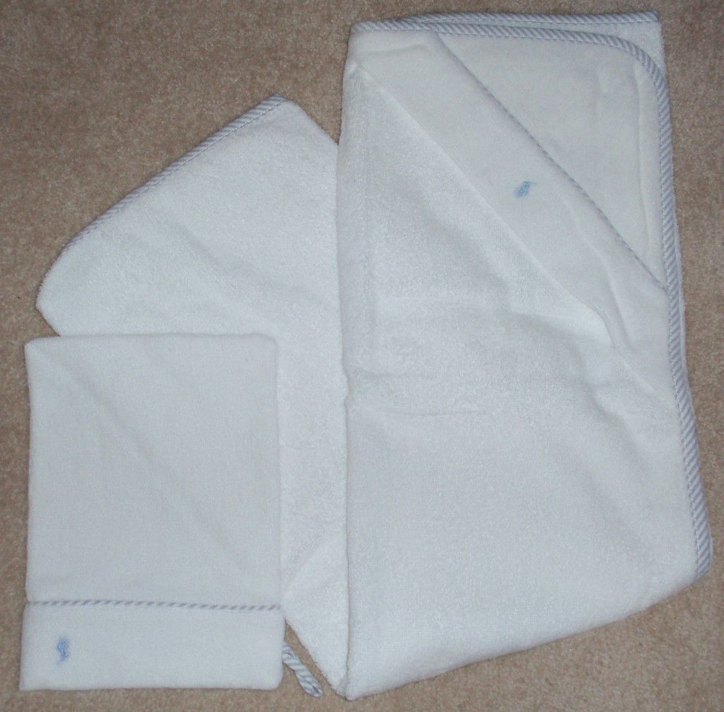 Baby Boys Ralph Lauren Towel and Mitt Set