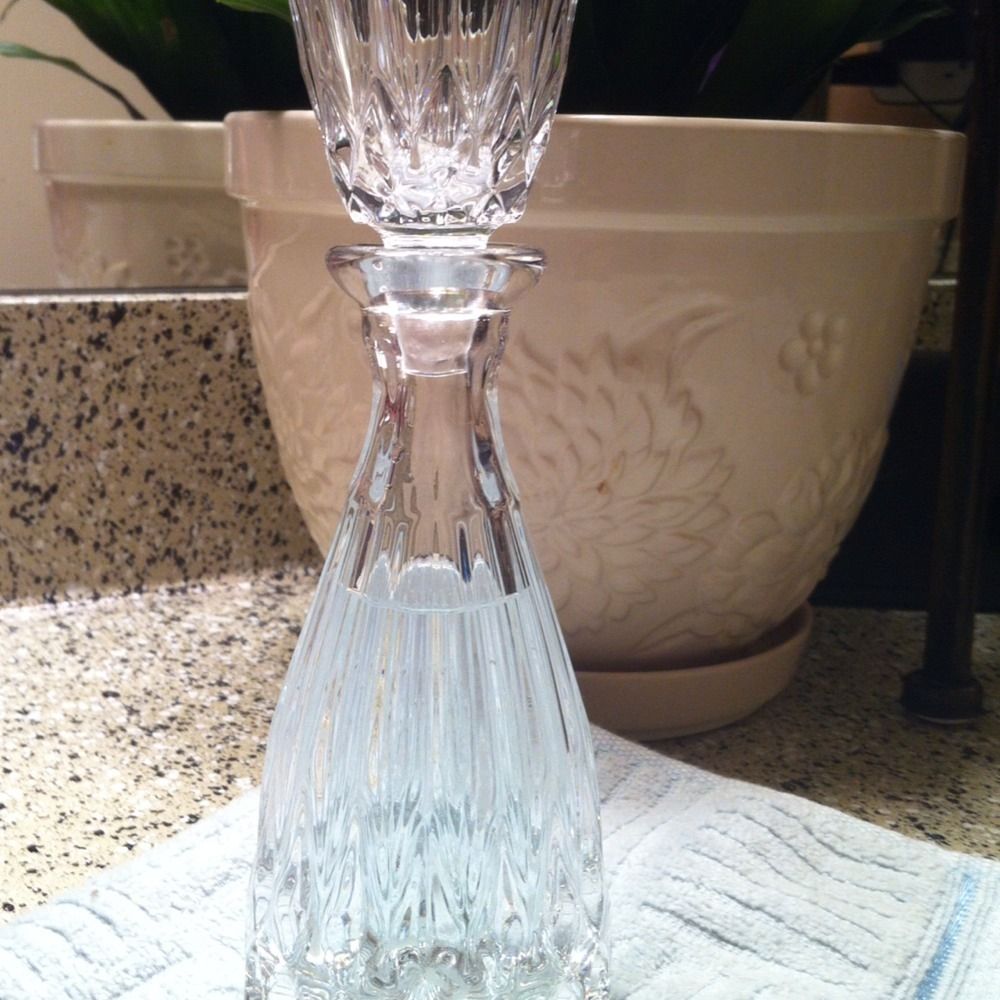 Lead Crystal Mouthwash Decanter Unique