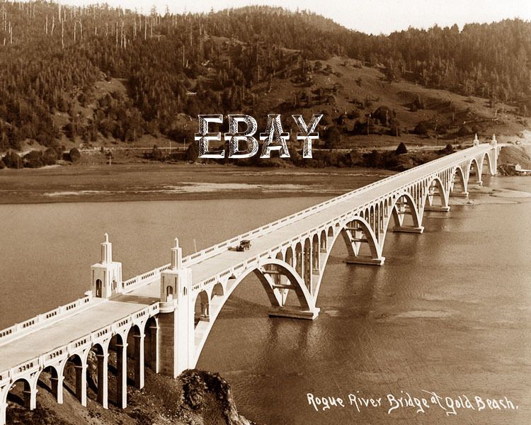 Photo Rogue River Bridge Gold Beach Wedderburn Oregon