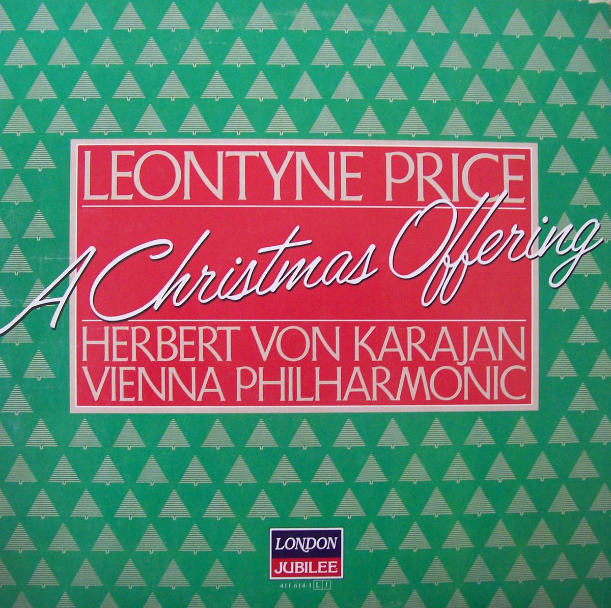 LEONTYNE PRICE w VIENNA PHILHARMONIC ORCHESTRA A CHRISTMAS OFFERING LP