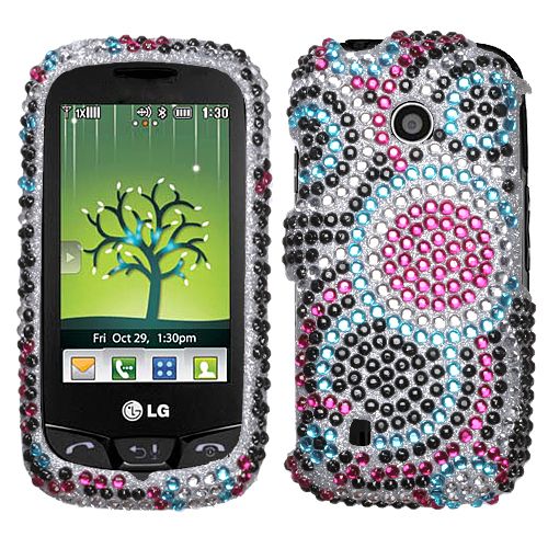 Circle Diamond Bling Hard Case Cover for LG Cosmos Touch VN270