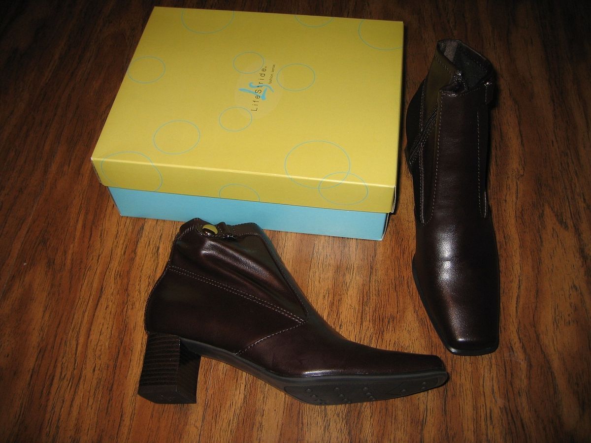 Lifestride Brown Ankle Boots Size 10