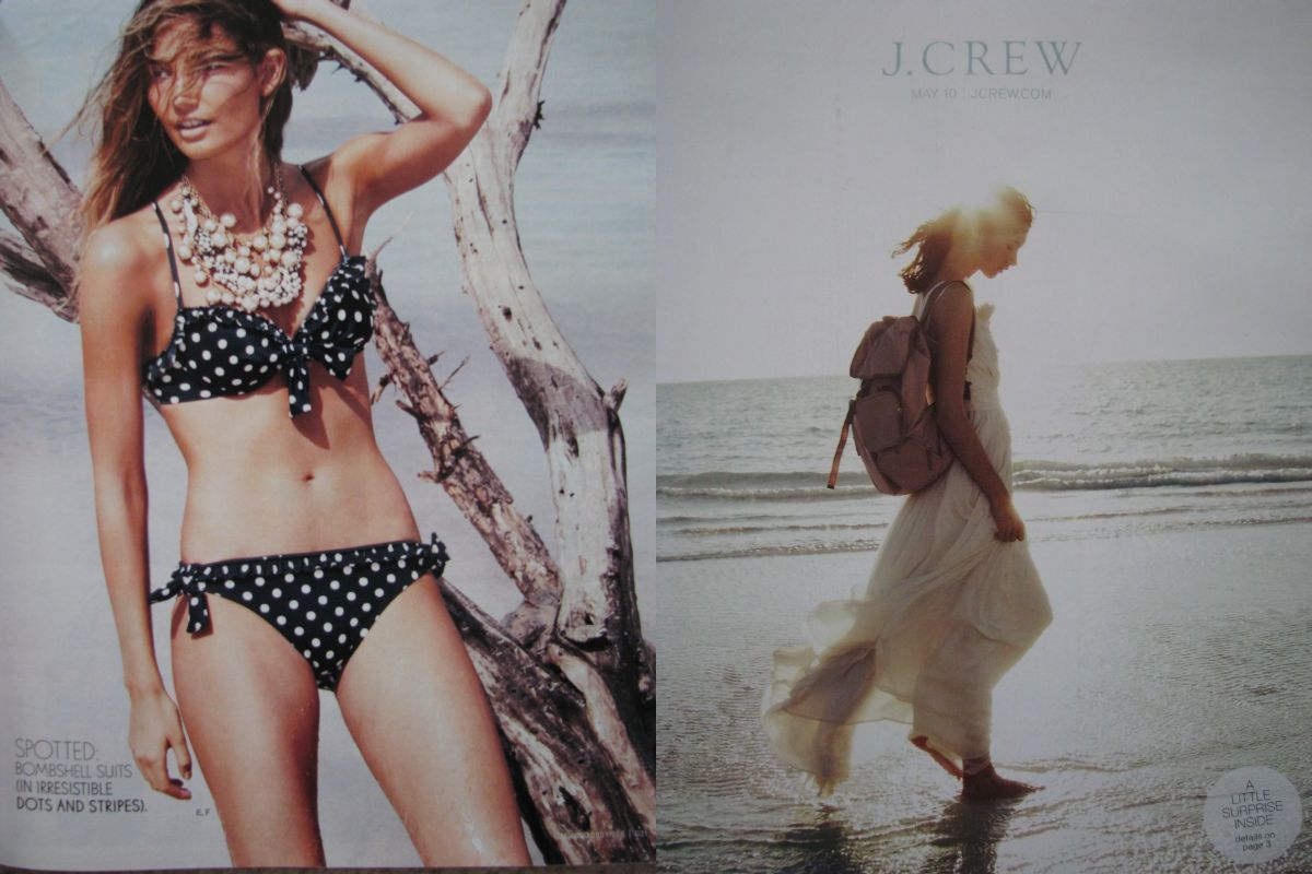 Crew May 2010 Catalog Lily Aldridge Mona Johannesson Shannan Click