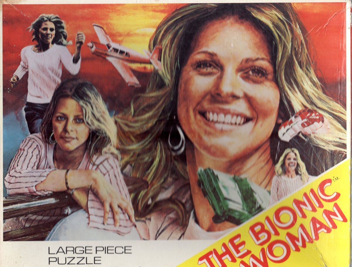 Bionic Woman Lindsay Wagner RARE UK Puzzle 1976 Whitman