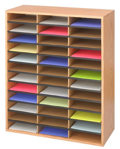 Safco Wood Corrugated Literature Organizer