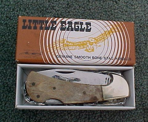 Parker Cut Co Little Eagle Pocket Knife 729 Smooth Bone