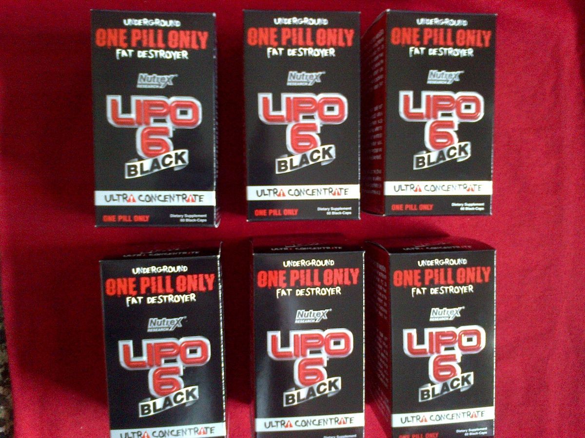 BOTTLES OF Nutrex LIPO 6 BLACK ULTRA CONCENTRATE 60 cap WORLDWIDE