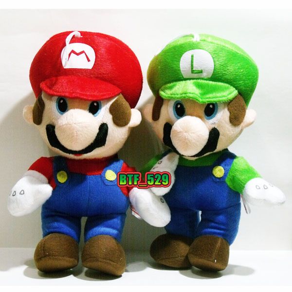 New Super Mario 12 Mario and Luigi Plush Figure Toy