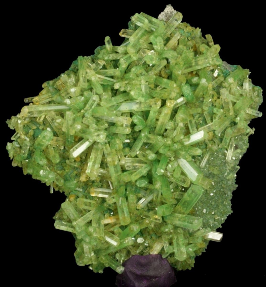  Green Selenite Gypsum Gypse with Atacamite Botallackite Lubin POLAND