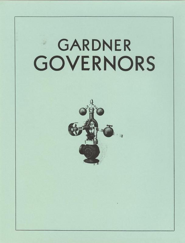 Gardner Governors Brochure Steam Traction Engine Quincy Illinois