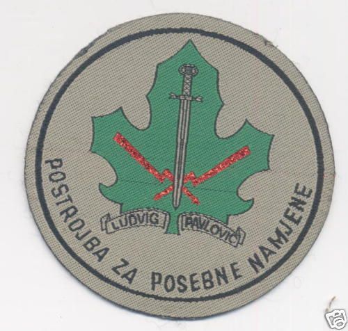 HVO Squad of Special Purpose Ludvig Pavlovic V RARE Patch