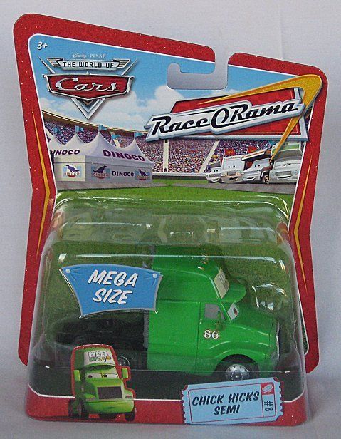 Disney Pixar Cars Chick Hicks Semi 8 Race O Rama Package Mega Size