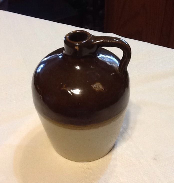 Macomb Stoneware Jug Stamped Macomb Pottery McComb Ill