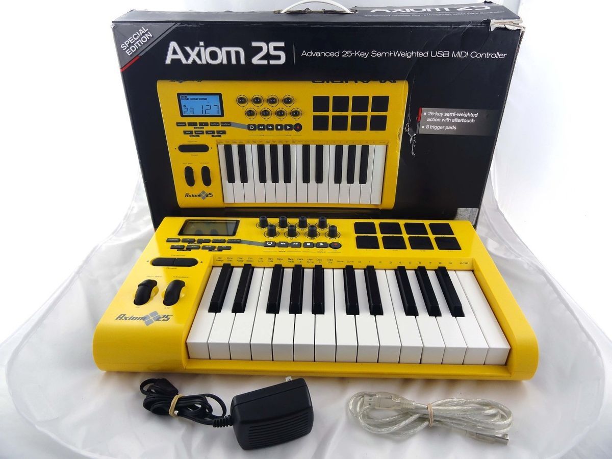  EDITION FERRARI YELLOW M Audio Axiom 25 Key MIDI Keyboard Controller