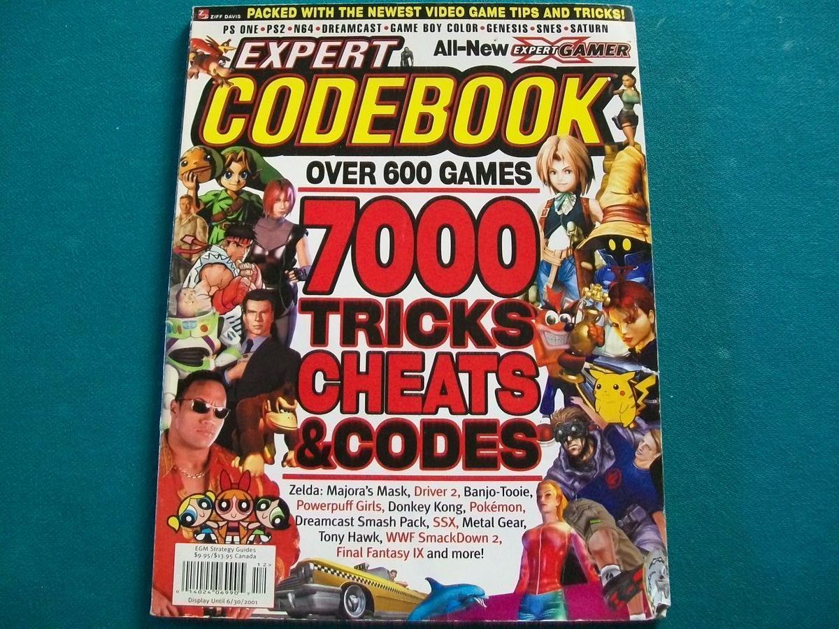 Codebook Video Game Magazine 2001 Zelda Majoras Mask Pokemon Sega