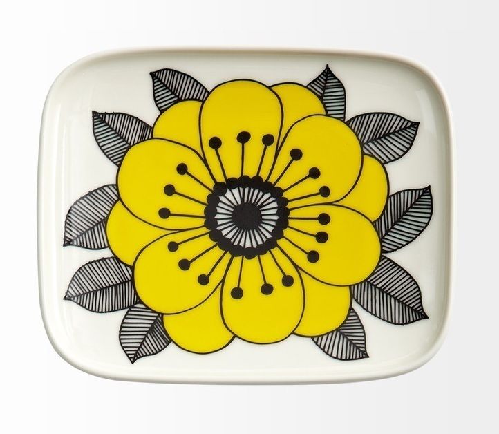 Marimekko Oiva Plate Kestit 15 x 12 Cm