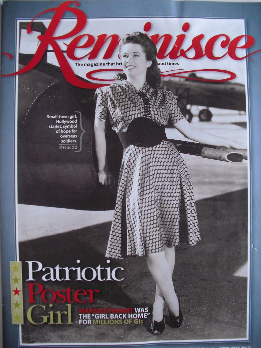 Margie Stewart Patriotic Poster Girl April 2012 Reminisce Magazine
