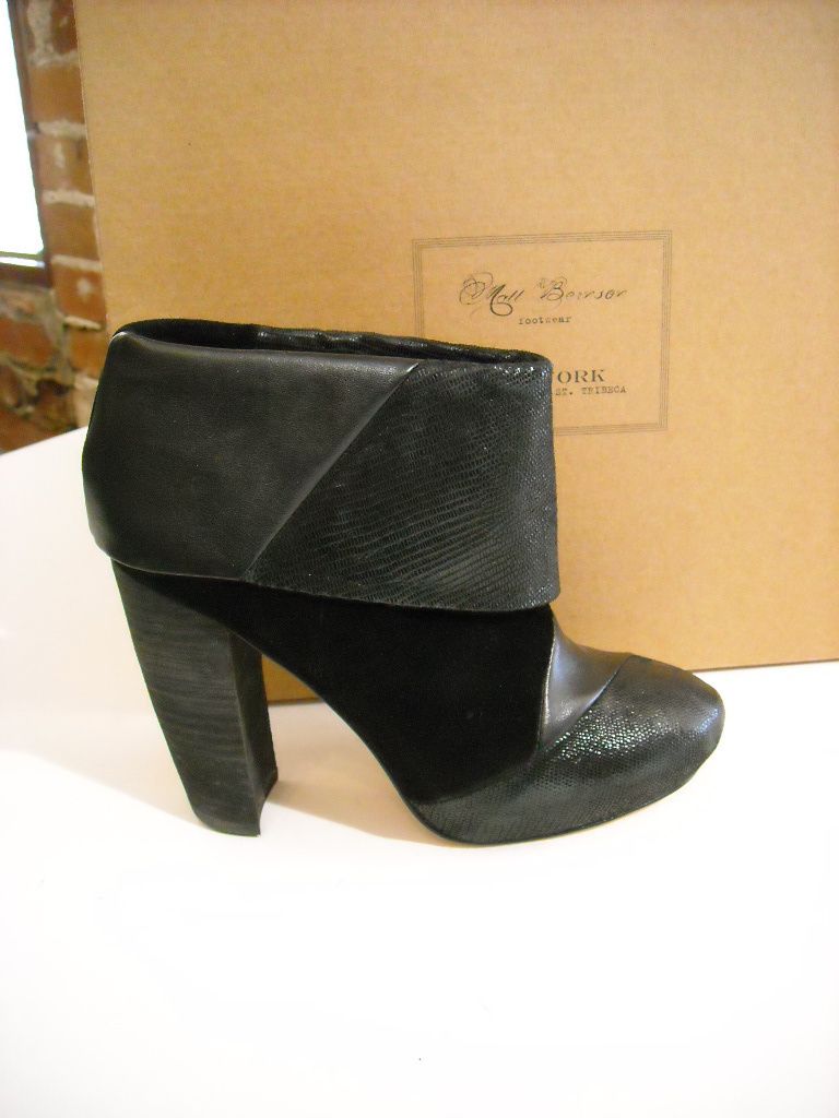 Matt Bernson Triad Black Patchwork Ankle Boots