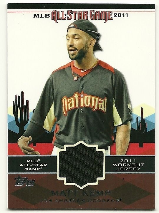 Matt Kemp 2011 Topps Update All Star E w Jersey Card