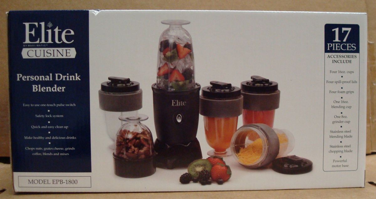 Elite Maximatic EPB 1800 Personal Drink Blender