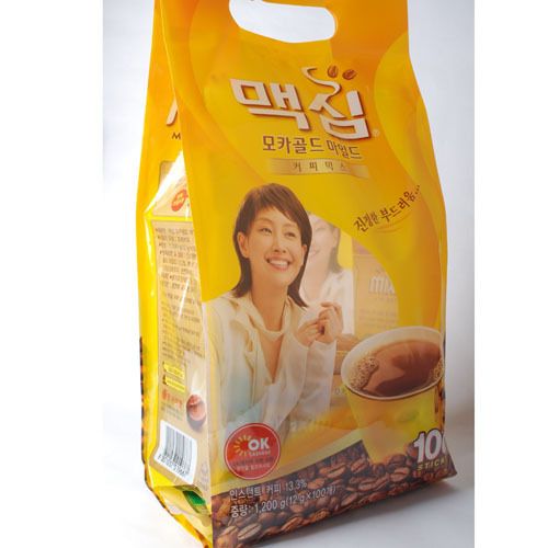 MAXIM KOREAN INSTANT MOCHA COFFEE SUGAR CREAM MIX STICK POUCH 12g