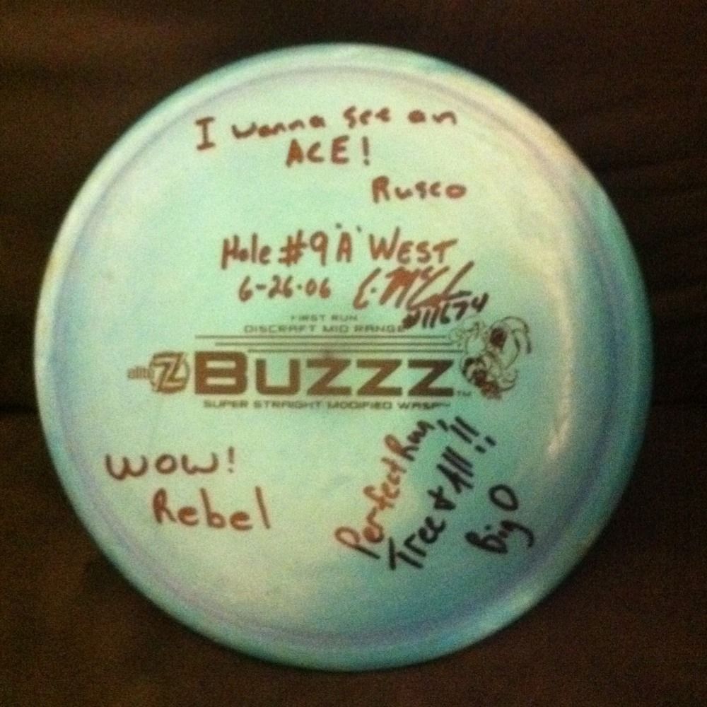 First Run Buzzz Eric McCabe Signed Ace Disc