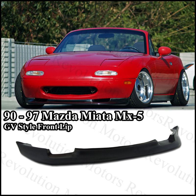 90 97 Mazda Miata MX 5 NA GV Style Front Bumper Lip Kit PU on PopScreen