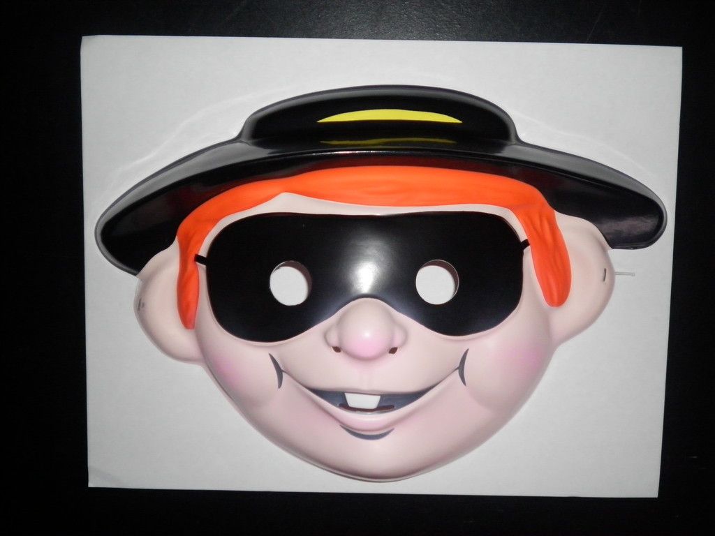 Hamburglar McDonalds Collectable PVC Mask Halloween New