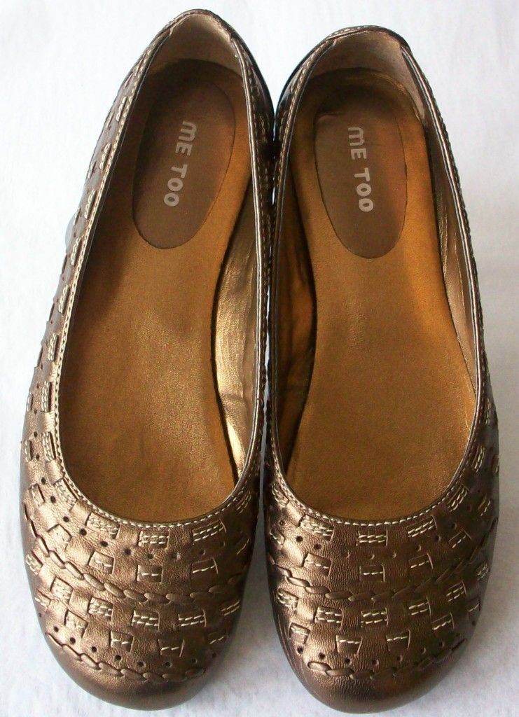 Me Too Della Woven Round Toe Flats Size 7 1 2 M