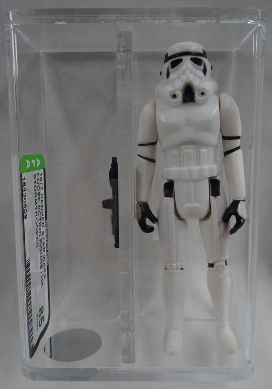 Vintage 1977 Star Wars Stormtrooper Loose AFA Graded 85 Action Figure