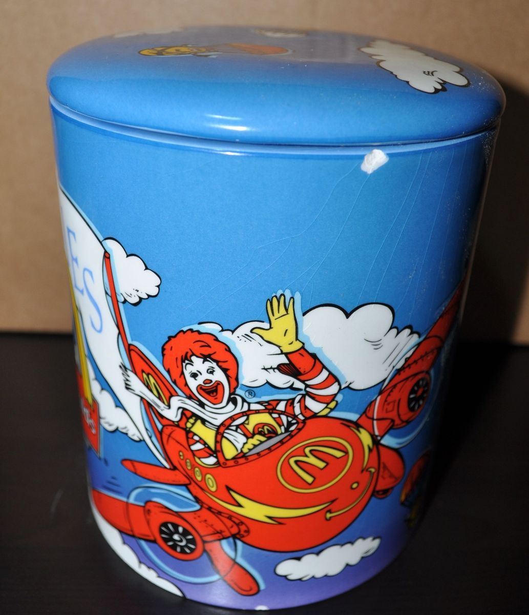 2002 Ronald McDonald Friends Blue Cookie Jar Very Collectable