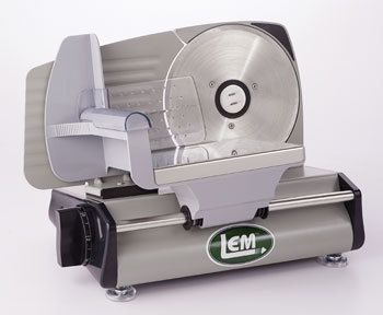 NEW LEM PRODUCTS MEAT SLICER W 7 1 2 130W BLADE WITH ONE YEAR WARRANTY