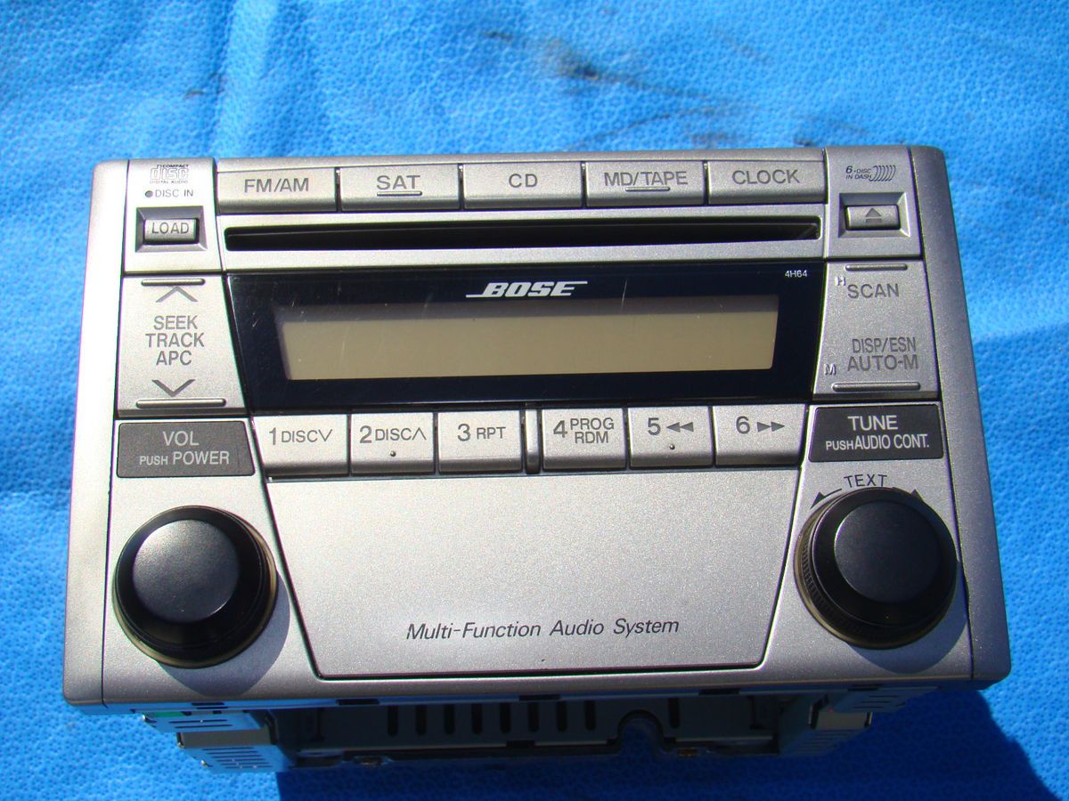 Mazda Miata 6 Changer CD Player Radio Bose 99 01 02 03 04 05 Silver